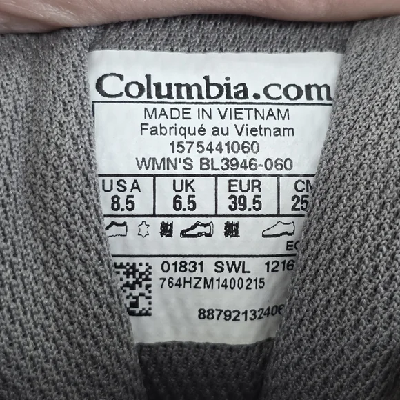 Columbia Women Redmond Waterproof Gray Hiking Sneakers Shoes BL3946-060 Size 8.5 - Picture 11 of 11
